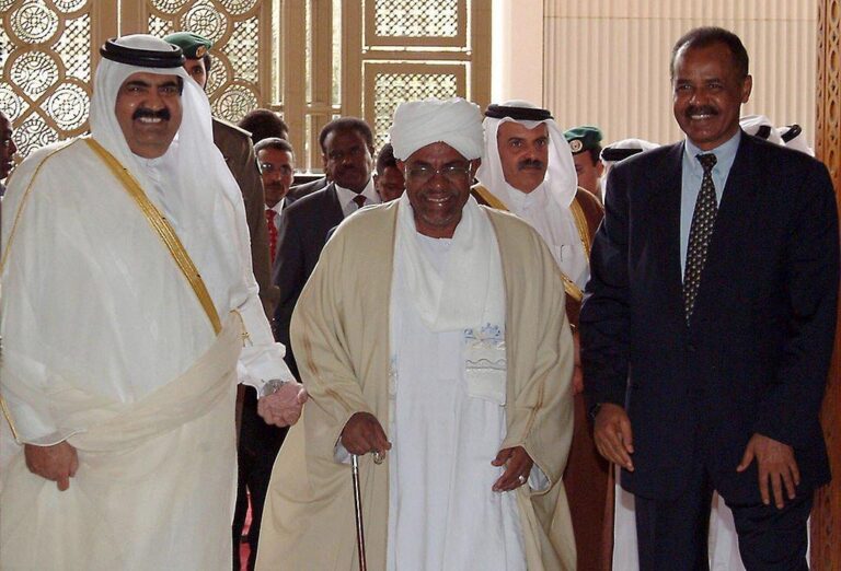 حمد بن خليفة و عمر البشير و أسياس أفورقي