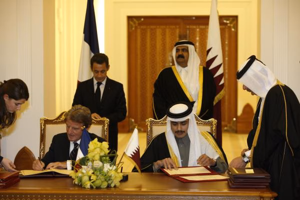 حمد بن جاسم وساركوزي