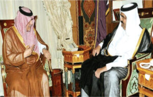 خلال اجتماع في الدوحة.. أمير قطر يبحث مع سعود الفيصل العلاقات الثنائية والقضايا المشتركة