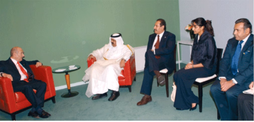 حمد بن خلفة ويهود أولمرت