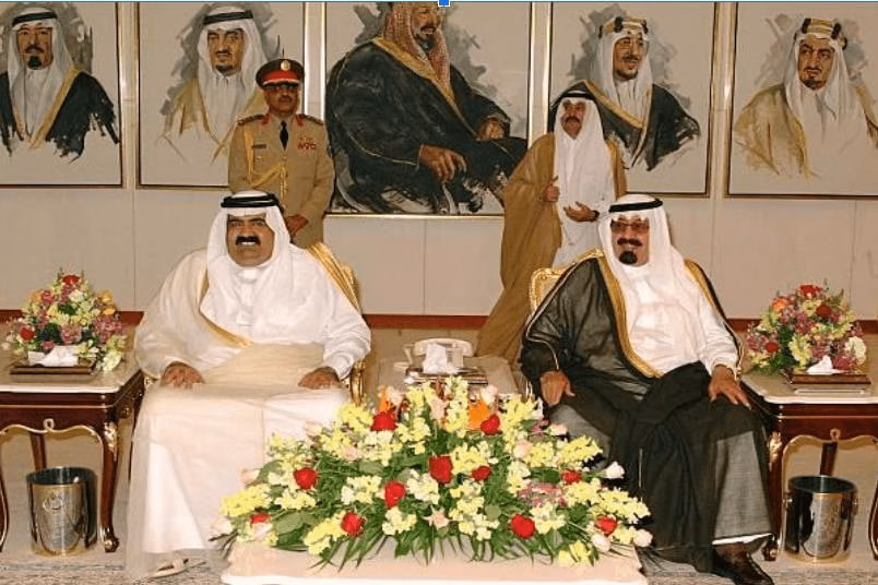 حمد بن خليفة وفهد بن عبد العزيز