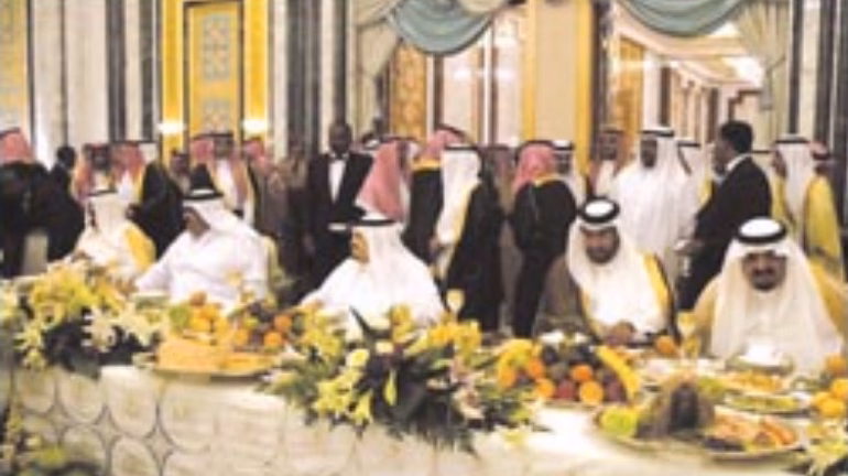 حمد بن خليفة وفهد بن عبد العزيز