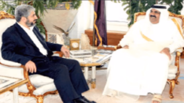 حمد بن خليفة وخالد مشعل