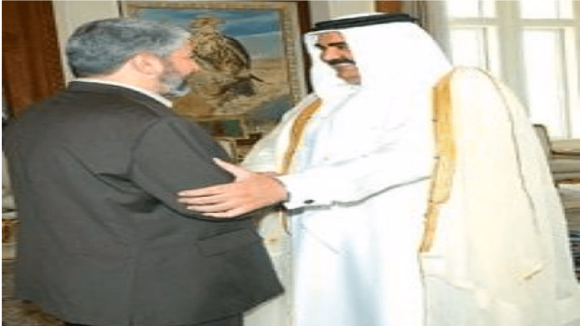 حمد بن خليفة وخالد مشعل