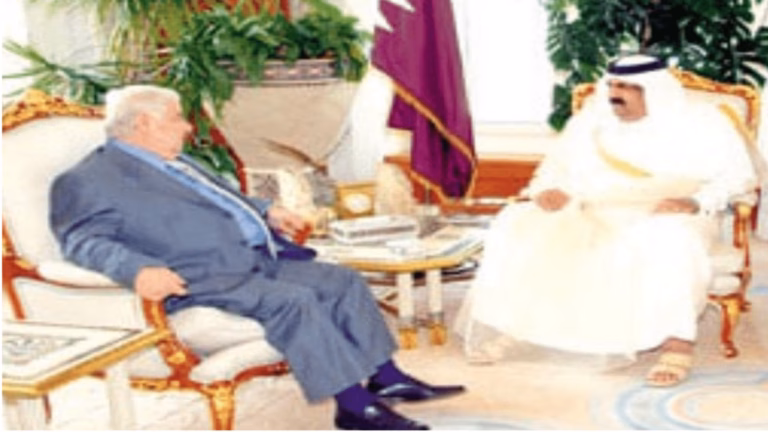 حمد بن خليفة ووليد المعلم