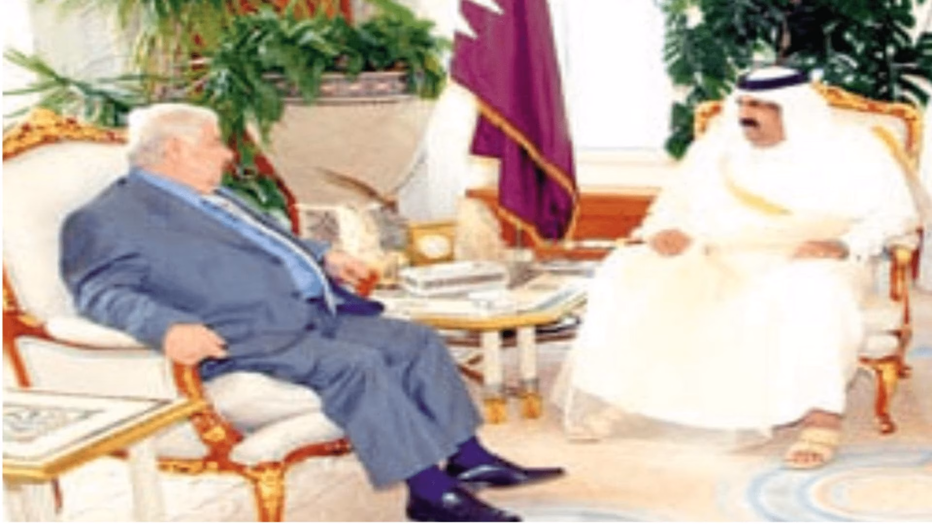 حمد بن خليفة ووليد المعلم