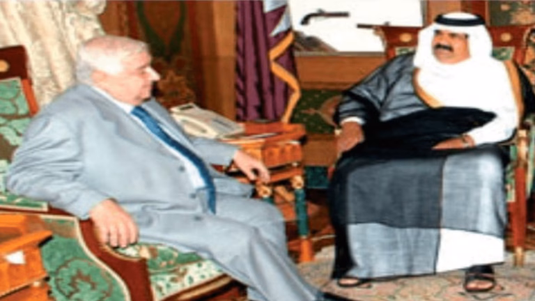 حمد بن خليفة ووليد المعلم