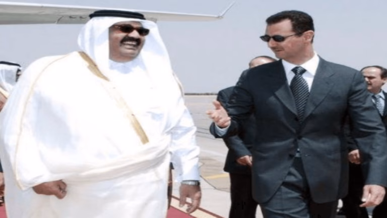 حمد بن خليفة وحمد بن جاسم وبشار الأسد