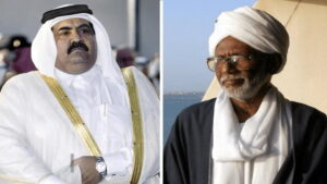 في أول محطة خارجية له بعد رفع الإقامة الجبرية .. أمير قطر يلتقي حسن الترابي في الدوحة