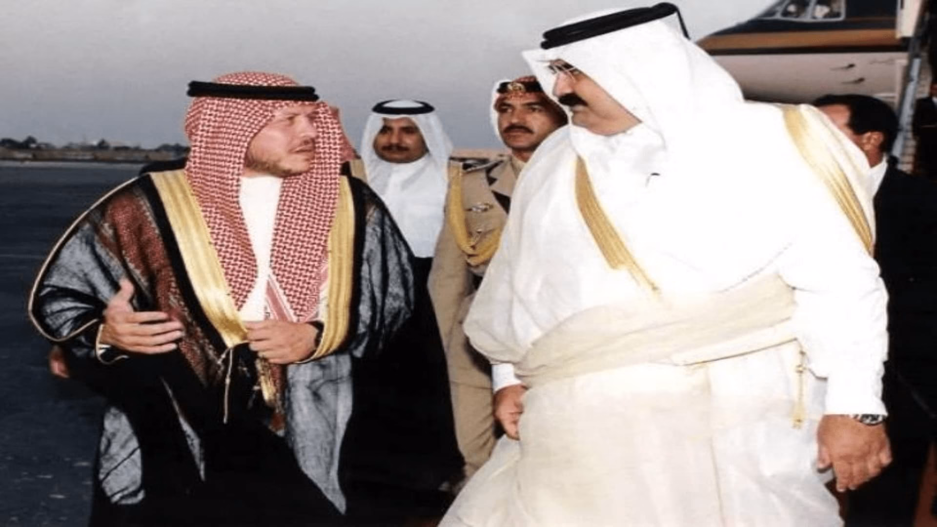 حمد بن خليفة وعبد الله الثاني