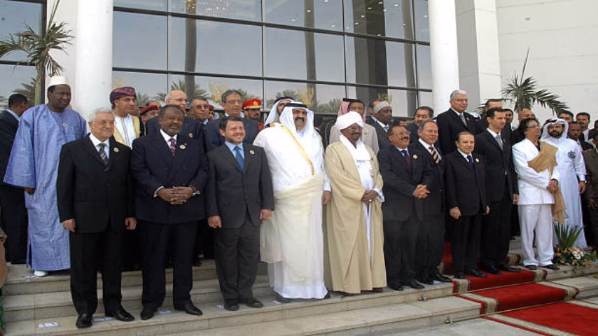 حمد بن خليفه والقادة العرب