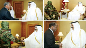 على هامش الجولة الأولى من المحادثات بالدوحة.. أمير قطر يلتقي وفدي الحكومة والعدل والمساواة لبحث جهود إحلال السلام في دارفور