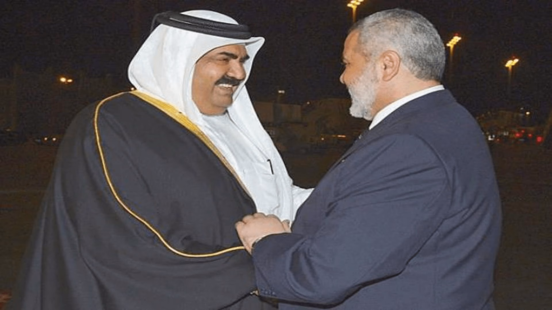 حمد بن خليفة وإسماعيل هنية