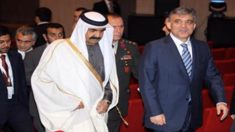 حمد بن خليفة وعبد الله غول