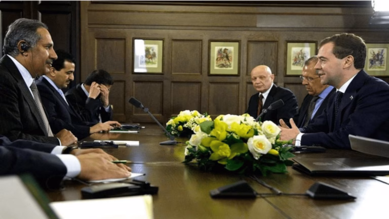 حمد بن جاسم وميدفيديف