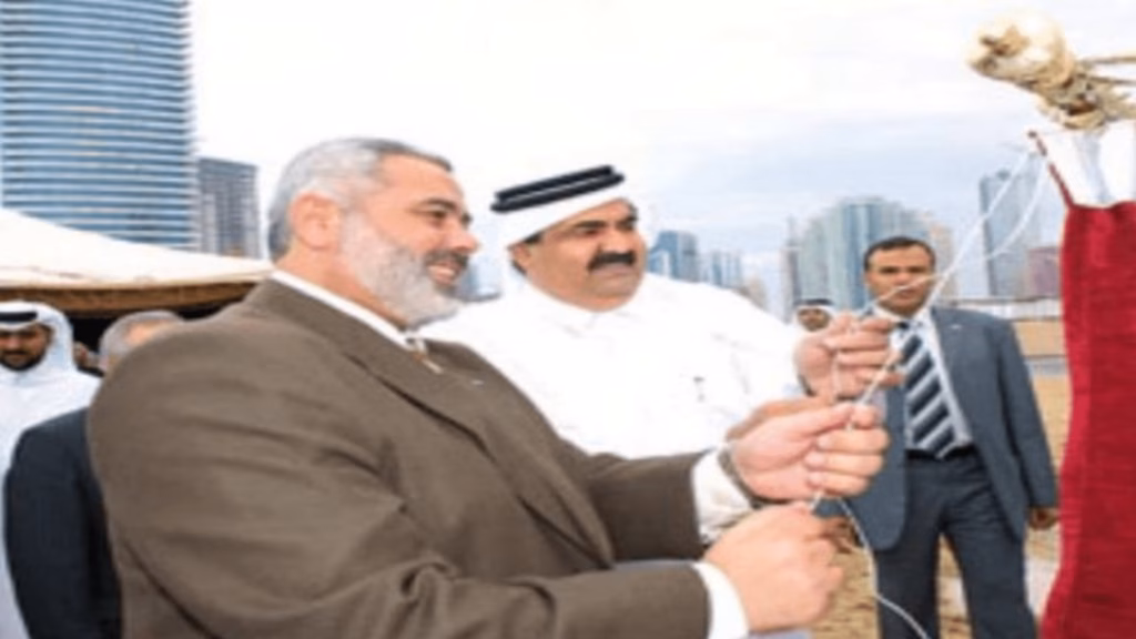 حمد بن خليفة وإسماعيل هنية