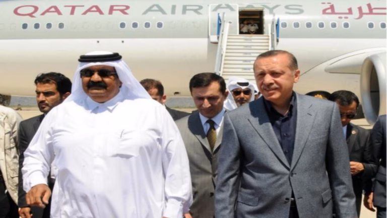 حمد بن خليفة ورجب الطيب أردوغان