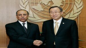 بان كي مون يتسلم وثيقة الدوحة للسلام في دارفور ويشيد بدور أمير قطر في إحلال السلام في الإقليم