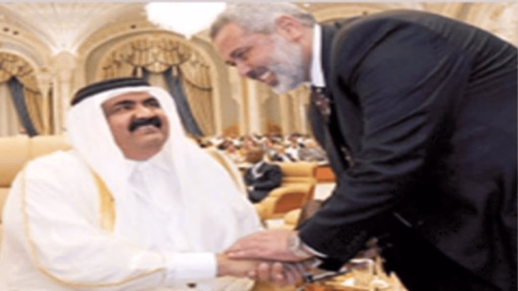 حمد بن خليفة وإسماعيل هنية