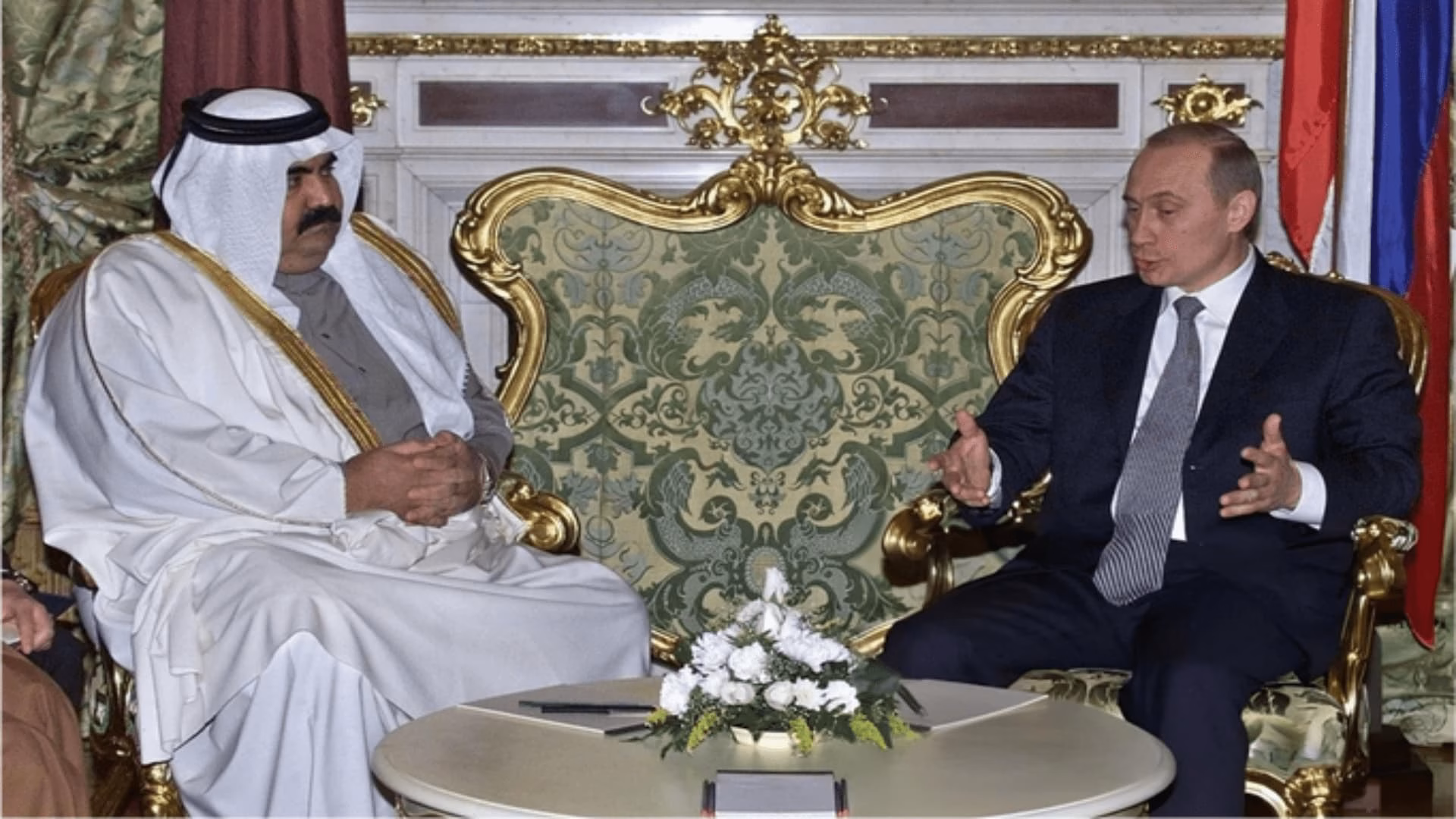 حمد بن خليفة وبوتين