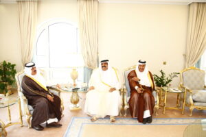 سمو الأمير الشيخ حمد بن خليفة آل ثاني يستقبل نائب رئيس الحرس الوطني بالمملكة العربية السعودية في الدوحة