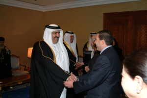 سمو الأمير الشيخ حمد بن خليفة آل ثاني يقيم حفل استقبال بمناسبة افتتاح مؤتمر الدوحة العالمي للأسرة في الدوحة