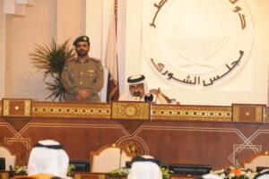 سمو الأمير الشيخ حمد بن خليفة آل ثاني يفتتح الدورة الأربعين لمجلس الشورى في الدوحة